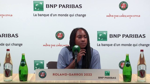 Roland-Garros 2022 - Cori Gauff : I'm in the semi-finals in singles and doubles, you can say it's a great day for me