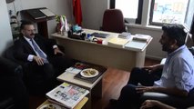 Vali Hüseyin Aksoy, Aydın Gazeteciler Cemiyetini ziyaret etti