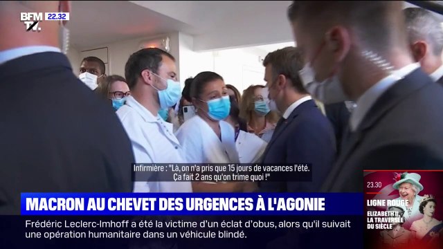 Les nouvelles infirmières arrivent avec de meilleures conditions que nous : l'échange entre Emmanuel Macron et une infirmière