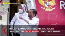 Presiden Jokowi Disambut Histeris Warga Ende, Nusa Tenggara Timur