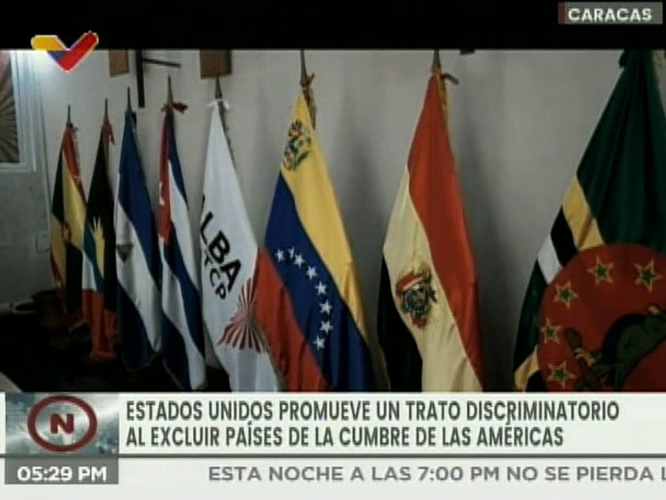 ALBA-TCP repudia trato discriminatorio de EE.UU. al excluir países de la Cumbre de las Américas