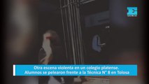 Otra escena violenta en un colegio platense. Alumnos se pelearon frente a la Técnica N° 8 en Tolosa