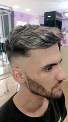 balayage gris coupe homme undercut coiffeur aix