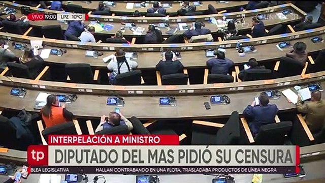 Interpelación: diputados del MAS piden la censura del ministro Del Castillo