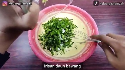 Food customers scramble this!!! Flour and Egg together