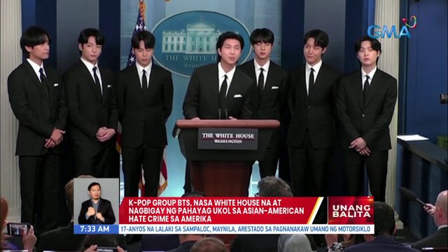 BTS, nasa White House at nagbigay ng pahayag ukol sa Asian-American hate crime | UB