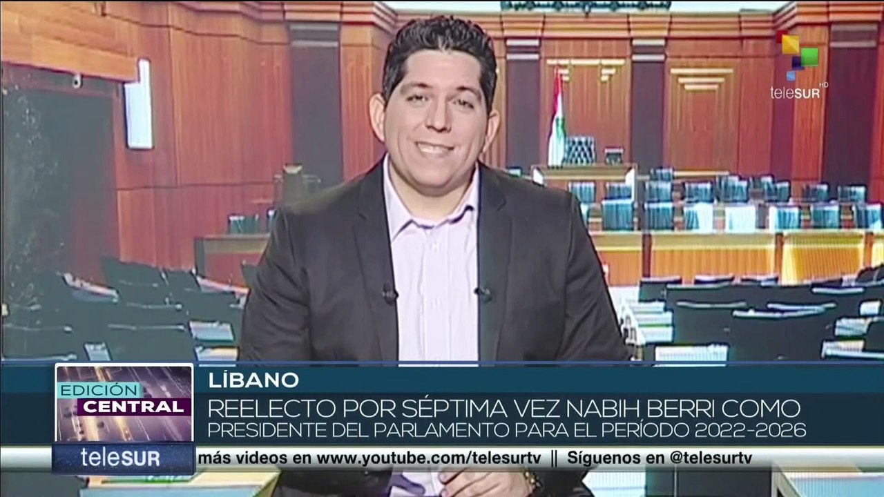 Parlamento libanés reelige por séptima vez a Nabih Berri como Presidente