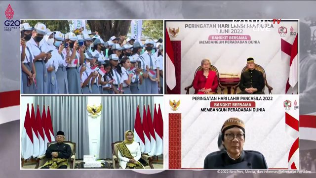 Berpakaian Adat Ende, Presiden Joko Widodo Pimpin Upacara Hari Lahir Pancasila 1 Juni 2022