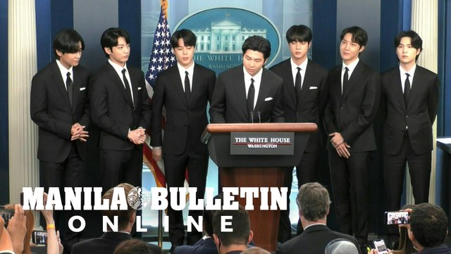 South Korean band BTS attends White House press briefing before meeting with Biden