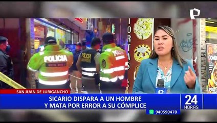 Sicario mata a su cómplice por error en SJL: sujetos huían tras disparar a un joven