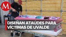 Trey Ganem diseña ataúdes de niños asesinados en Uvalde, Texas