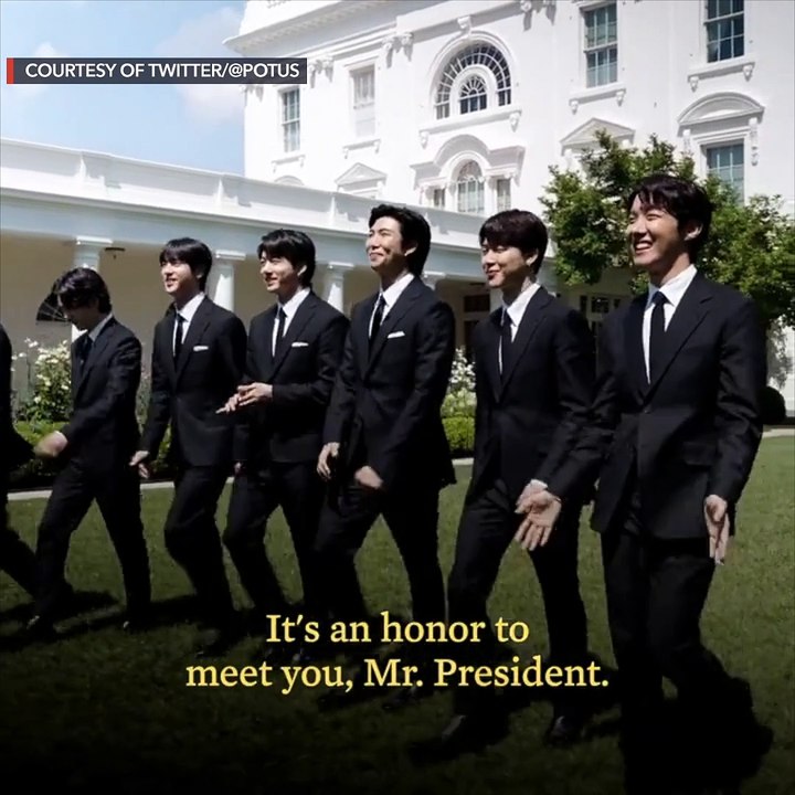 US President Biden's talk with BTS at the White House