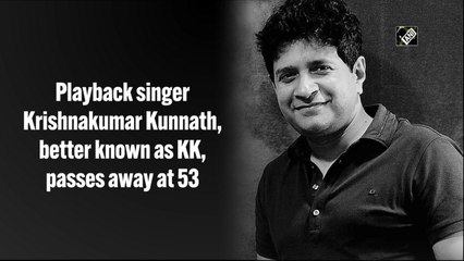 Download Video: Playback singer KK passes away after performance in Kolkata