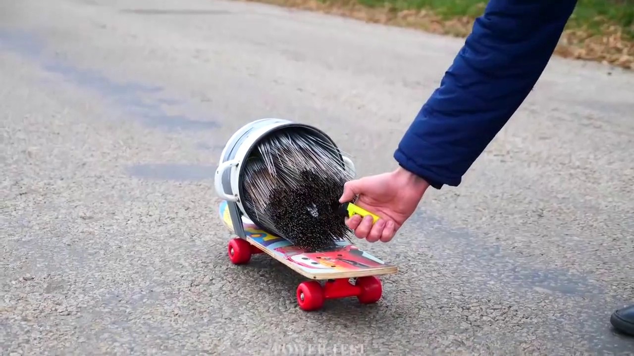 INI YANG AKAN TERJADI JIKA SKATEBOARD DI BERI TURBO BIKINAN