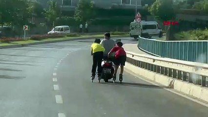 Patenci çocukların tehlikeli yolculuğu kamerada