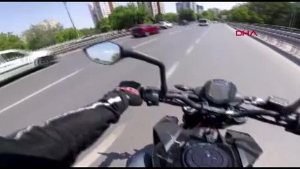 BAKIRKÖY'DE YAŞAN TRAFİK TARTIŞMASI KASK KAMERASINDA