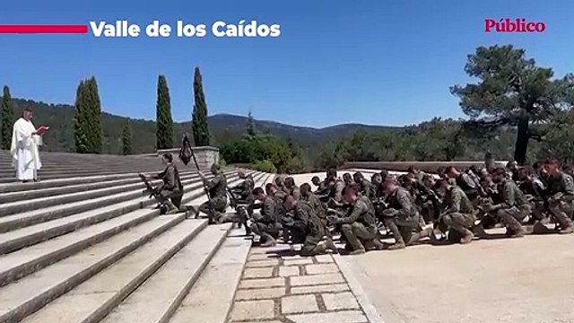 VÍDEO | Militares españoles reciben bendiciones en el Valle de los Caídos