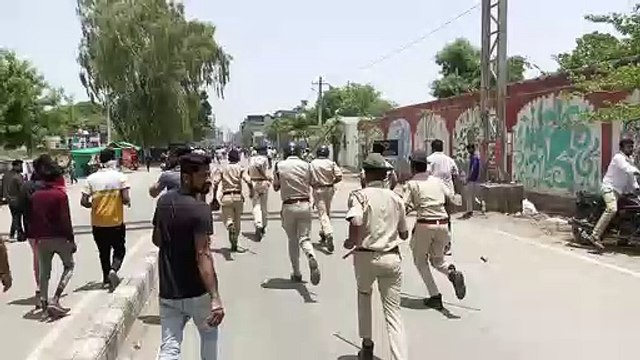 Get the market closed, set the auto on fire, stone pelting