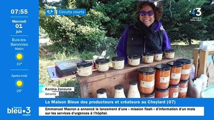 Au Cheylard, La Maison Bleue des producteurs et créateurs locaux en circuits courts