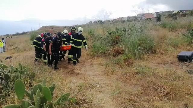 Simulacro de accidente aéreo en Los Realejos