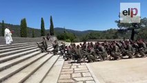 Militares acuden al Valle de los Caídos para bendecir el banderín de su compañía