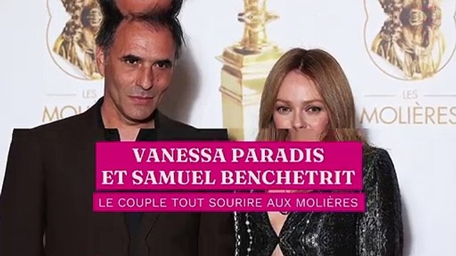 Vanessa Paradis et Samuel Benchetrit toujours aussi amoureux : le couple tout sourire aux Molières