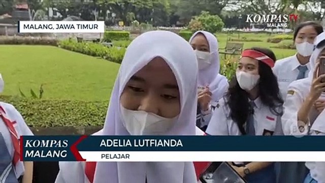 Peringati Hari Lahir Pancasila,Ribuan Pelajar di Kota Malang Ikrar Cinta NKRI
