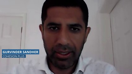 Gurvinder Sandher from Cohesion Plus couldn't quite believe he'd received an honour