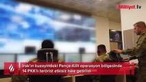 Pençe-Kilit bölgesinde 14 PKK'lı terörist etkisiz hale getirildi