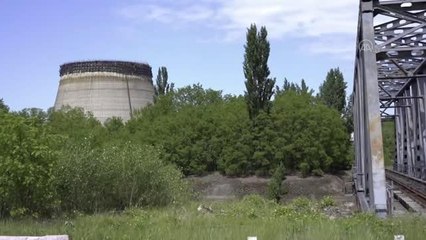 Rus birliklerinin çekilmesinin ardından Çernobil Nükleer Santrali