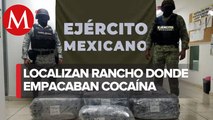 Aseguran 150 kilos de cocaína en rancho de carretera Tepic-Puerto Vallarta
