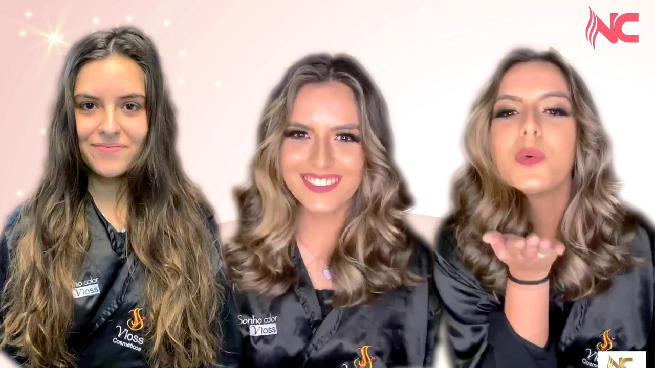 Prima e dopo capelli lunghi per capelli medi con una bella colorazione