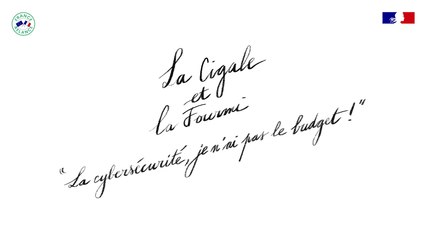 La Cigale et la Fourmi - Campagne "Les freins des collectivités en matière de cybersécurité"