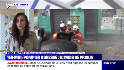 1er Mai: le tribunal condamne l'agresseuse du pompier à 10 mois de prison ferme