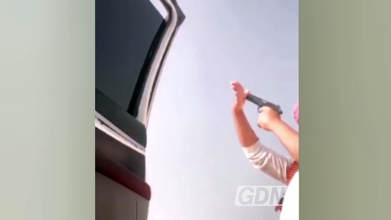 Saudi man shoots himself in the hand in shocking video
