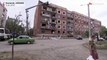 Edificios residenciales destruidos en la ciudad ucraniana de Sloviansk