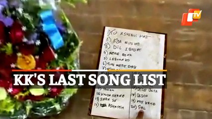 R.I.P KK - Song List Of KK's Last Performance