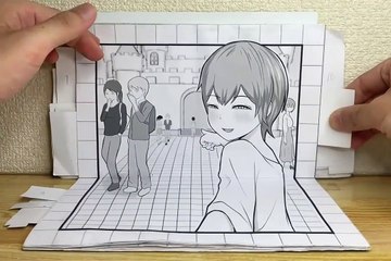 Une histoire d'amour en papercraft