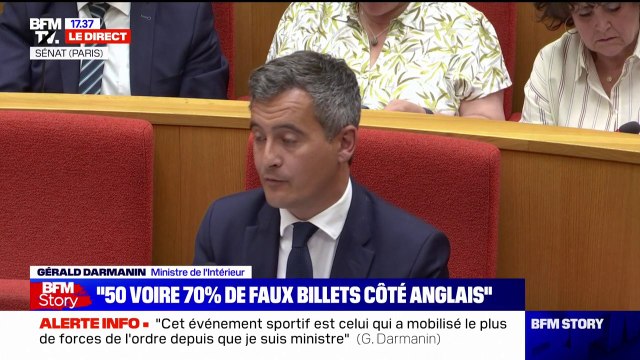 Gérald Darmanin sur les incidents au Stade de France: Plusieurs billets ont été dupliqués des centaines de fois