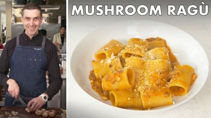 Chris Makes Mushroom Ragù