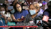 Sen. Cynthia Villar, hindi na tatakbong senate president at susuportahan daw si Sen. Zubiri | SONA