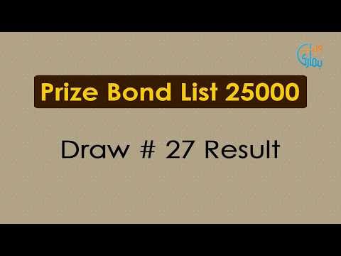 Prize Bond Draw List 25000