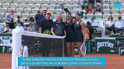 Gaby Sabatini volvió a brillar en Roland Garros