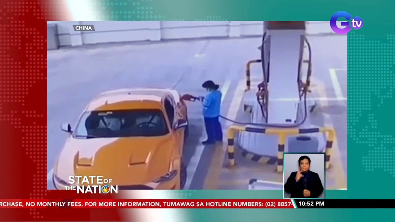 Gas attendant, tumilapon nang umalis ang nagpapa-gas na sasakyan kahit nakasuksok pa ang fuel nozzle | SONA