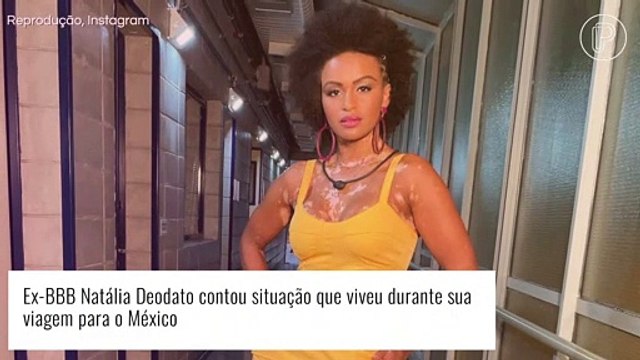 Ex-BBB Natália Deodato fica abalada após ser acusada de roubo em hotel de luxo: 'Porque sou preta'