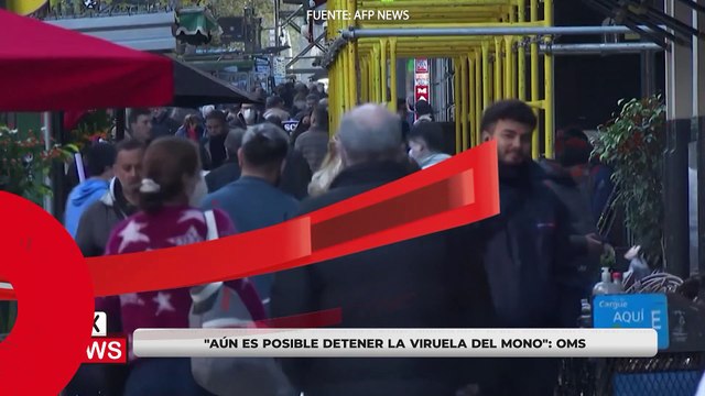 AÚN ES POSIBLE DETENER LA VIRUELA DEL MONO : OMS