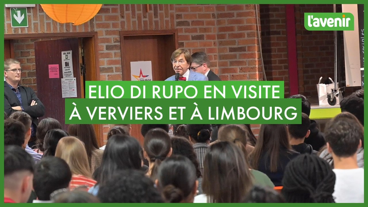Elio Di Rupo en visite à Verviers et à Limbourg