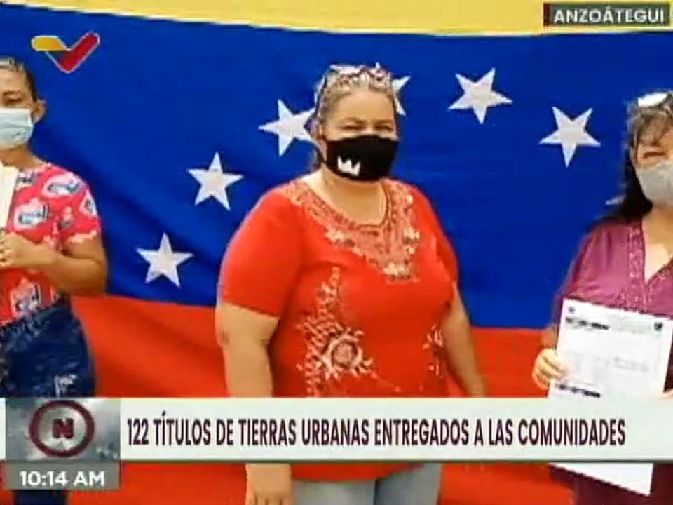122 títulos de tierras urbanas entregados a vecinos del sector Cementerio en el edo. Anzoátegui