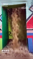 أمطار وسيول برجال ألمع والجرف غرب أبها (فيديو)