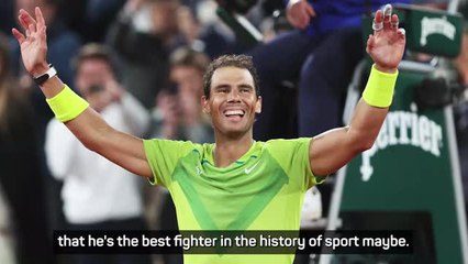 Kasatkina inspired by 'sports' best fighter' Nadal